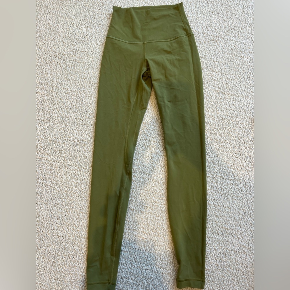 Lululemon green align leggings 28”